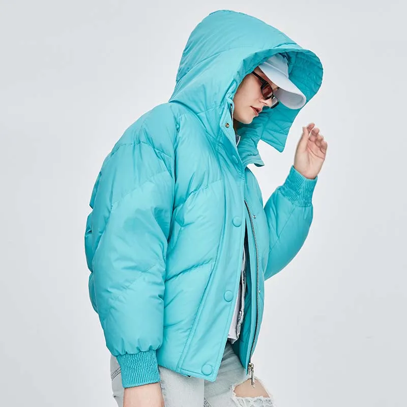 Зимняя новая модная уличная дизайнерская Брендовая женская короткая куртка