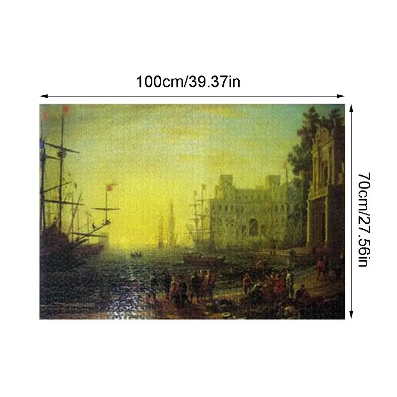 

2000 Pcs Famous Painting Jigsaw Puzzle Educational Assembled Intellective Puzzle Game Play Toy