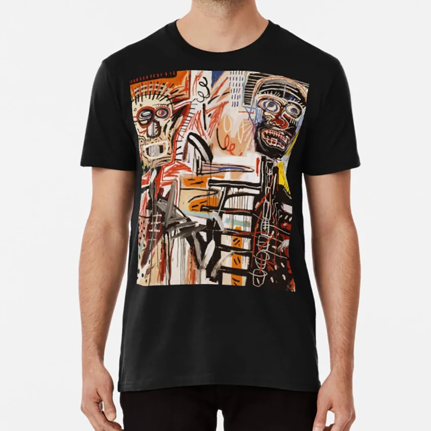 Футболка Basquiat с изображением векторизированного басквиата Жан Мишеля баскиата