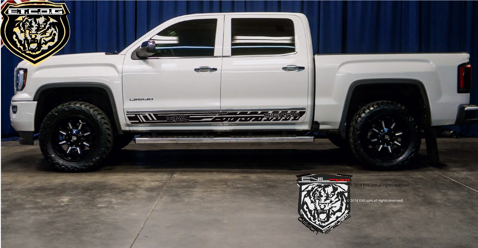 

Виниловая наклейка для 2 фотографий GMC Sierra z71 1500
