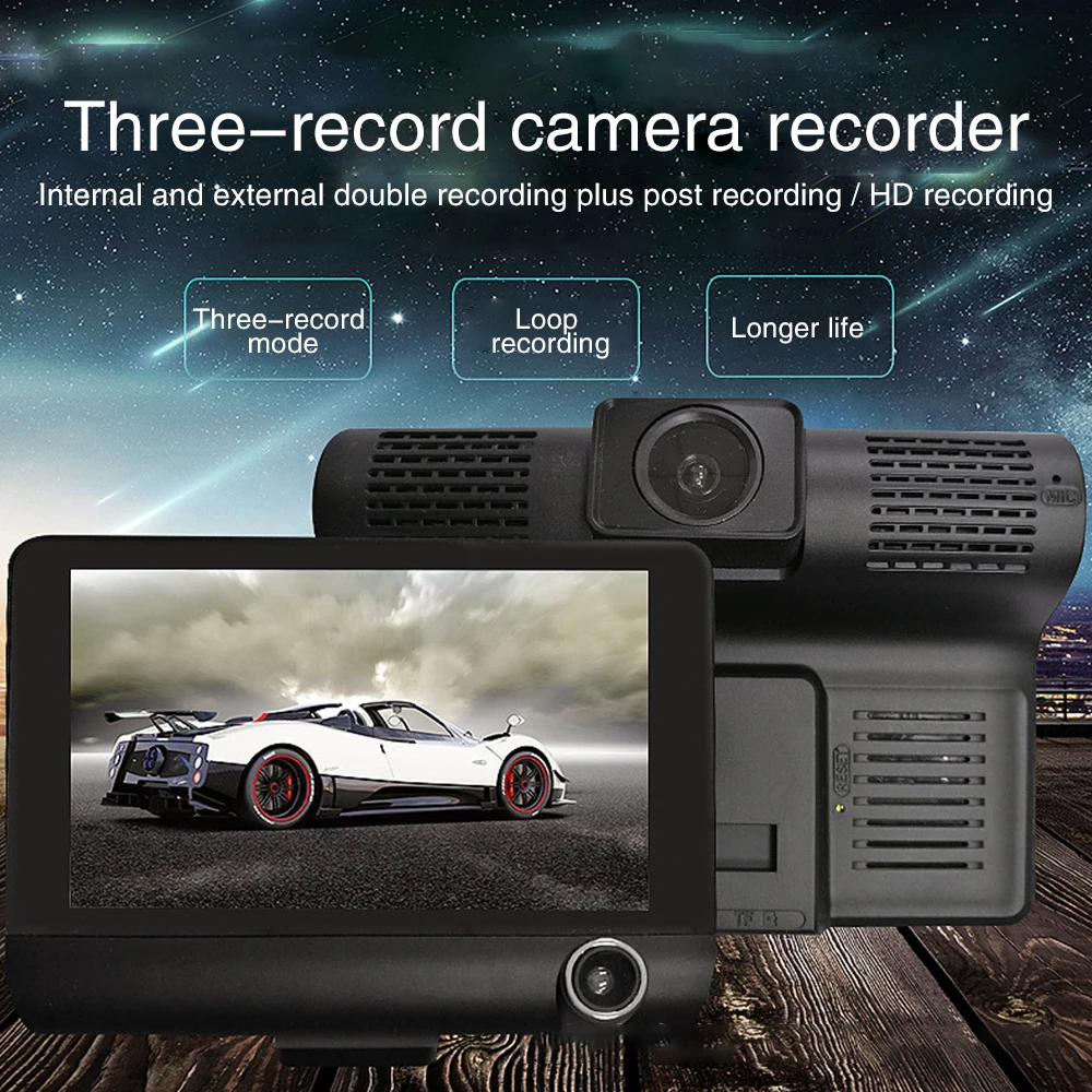 3 способа 4 дюйма Три водяного насоса с двумя объективами Автомобильный