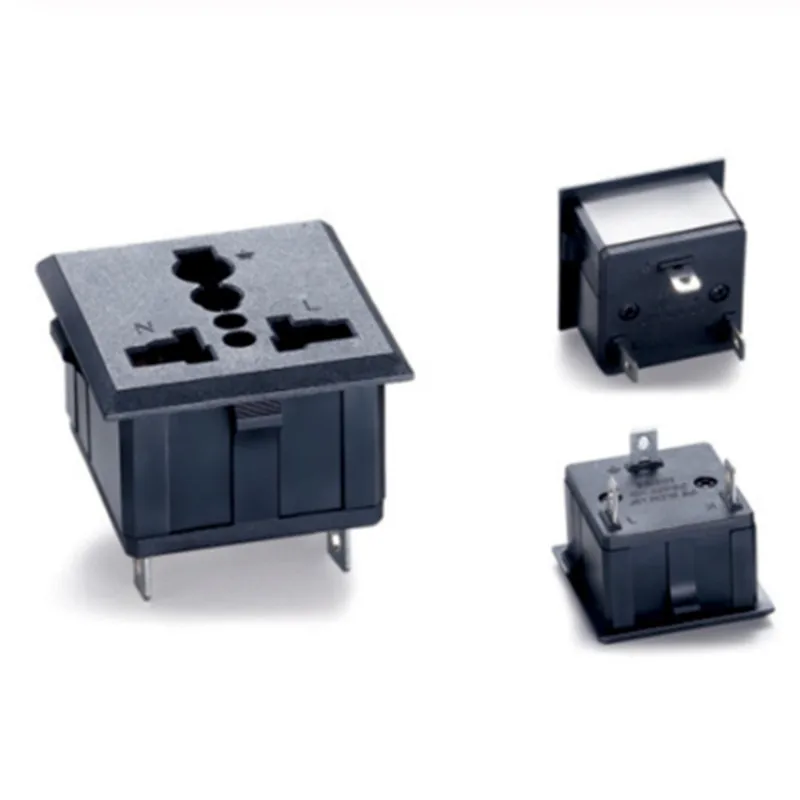 1 шт. SS 801 черная промышленная многофункциональная розетка 3 булавки Elcectrical 250 В 13A