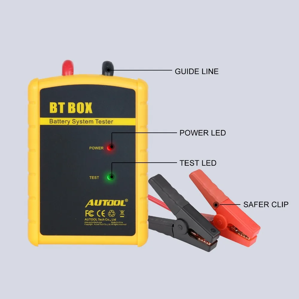 AUTOOL BT BOX Mini 12v автомобильный тестер батареи Автомобильный анализатор Bluetooth