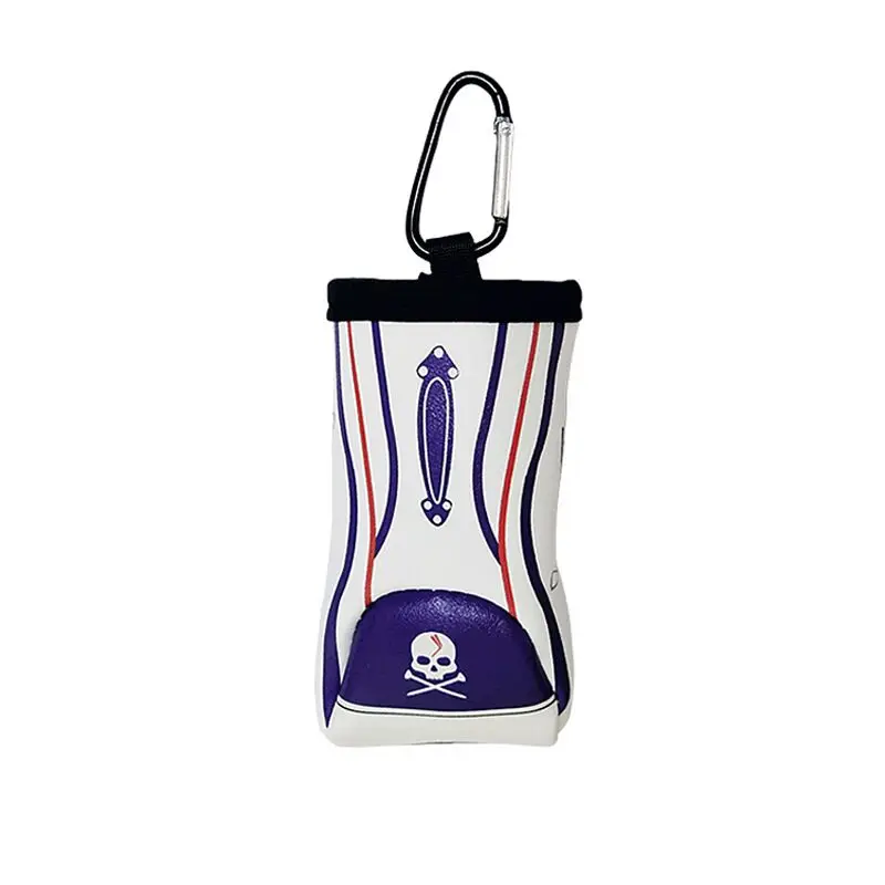 

Golf Ball Pouch Bag PU Golf Accessories 2021 Hot Sale Hold 2 Balls