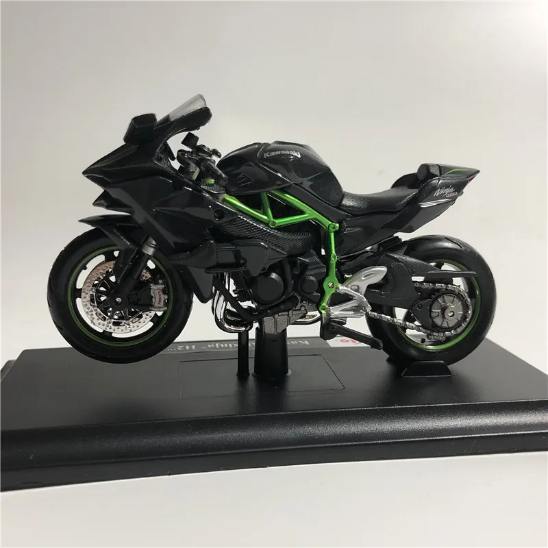 Модель мотоцикла KAWASAKI NINJA H2R литая модель из сплава черный ниндзя мотоцикл