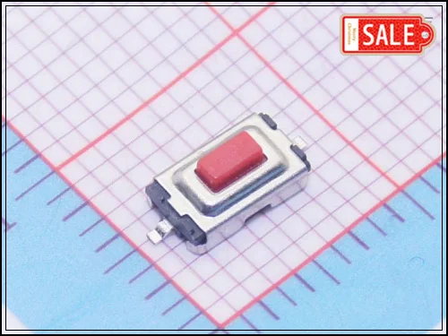 

Wholesale (1000Pcs/lot) 3mm*6mm*2.5mm SMD Red Micro Push Button Tactile Tact Momentary Electronic Switch, ROHS