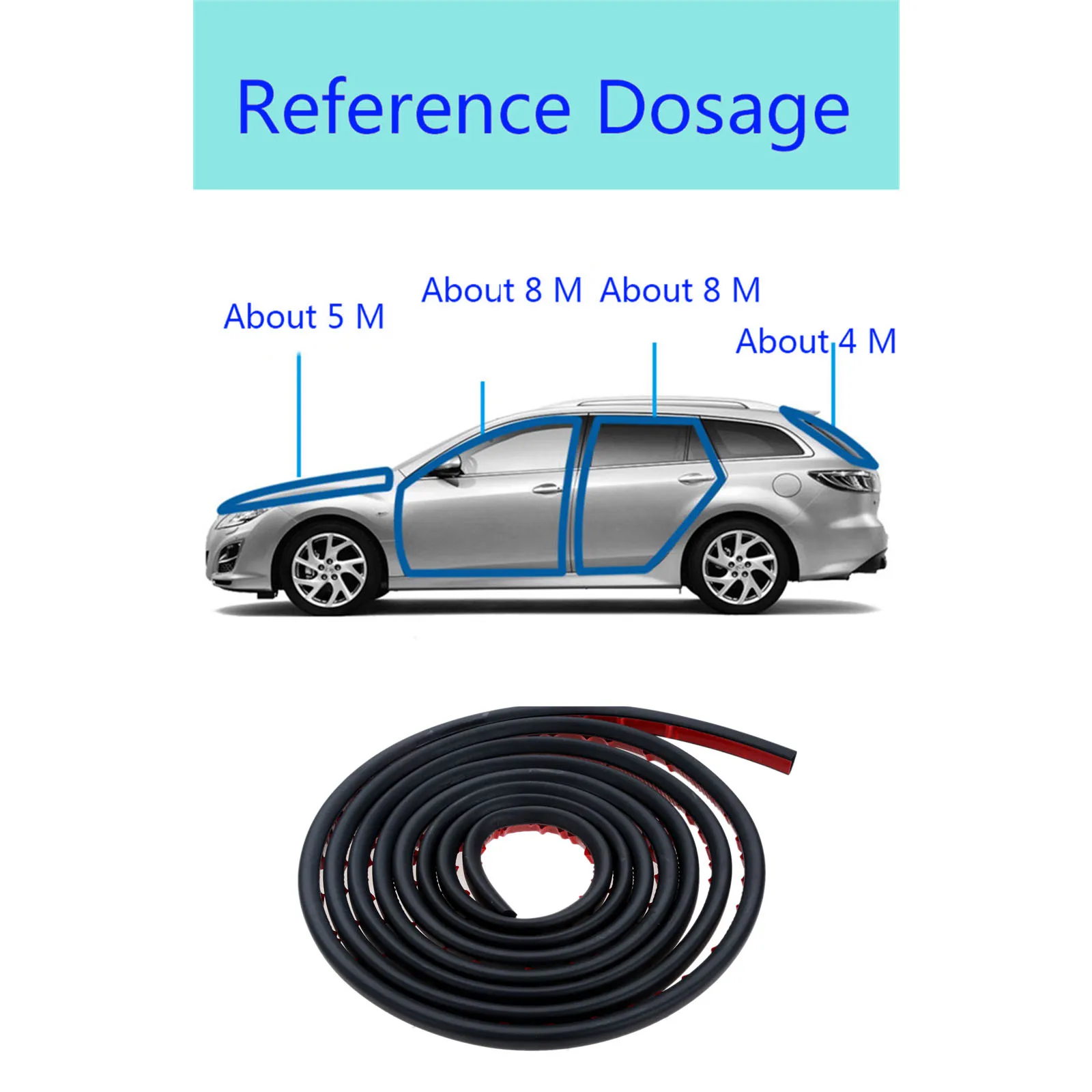 Изогнутый D образный звукоизоляционный пыленепроницаемый резиновый уплотнитель