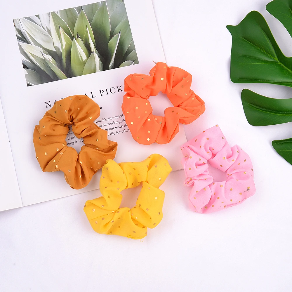 Однотонные эластичные резинки для волос 4 3 дюйма женщин и девушек резинка