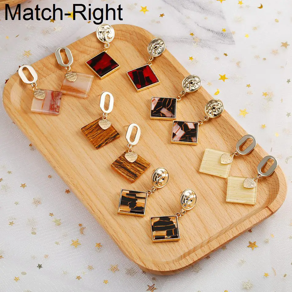 Женские массивные висячие серьги Match Right модные для женщин акриловые подвеска