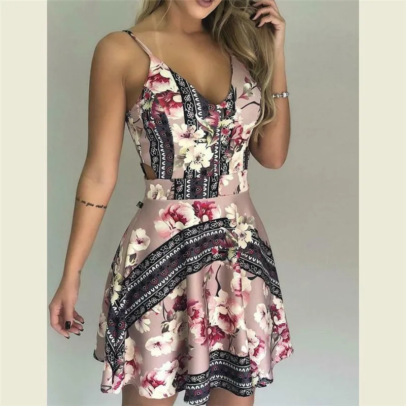 Летнее женское платье 2019 винтажные пикантные женские туфли в богемном стиле