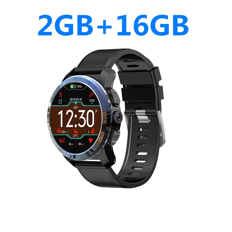 Смарт-часы KOSPET Optimus Pro, 3 ГБ, 32 ГБ, мужские, 800 мА/ч, батарея, две системы, 4G, смарт-часы, телефон, водонепроницаемые, 8,0 МП, 1,39 дюйма, Android 7.1.1 - Цвет: 2GB 16GB