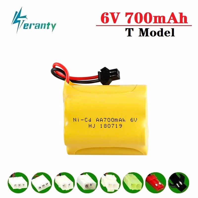 Обновленная батарея 6 в 700 мАч NiCD для радиоуправляемых игрушек автомобили танки