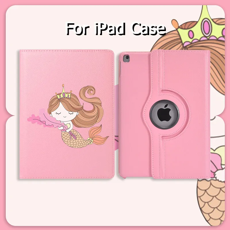Чехол для ipad 7 го поколения с милой мультяшной девушкой 5th 6th 2th 3th 4th Mini 4 5 Air 2 чехол