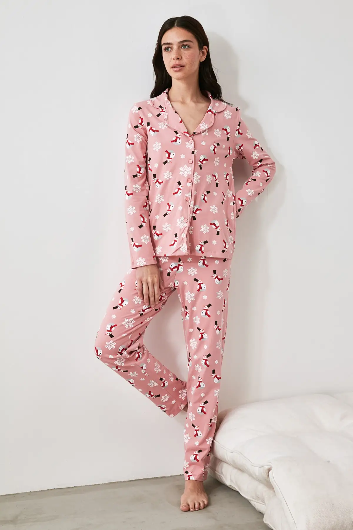 

Printed knitted pajama set THMAW21PT0775