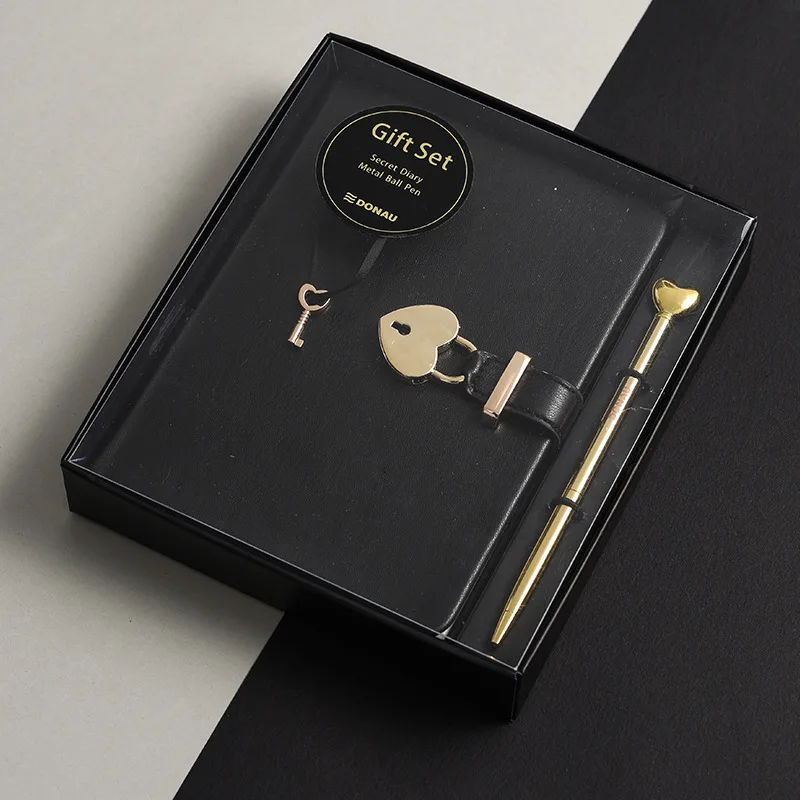 

Secret Notebook Ruled Journal Lined Diary With Lock Creative Gift Heart Lock