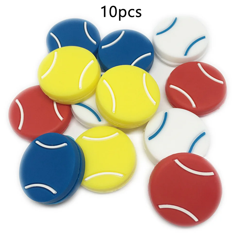 

10pcs Sports Racket Vibration Dampeners Silicone Outdoor Reduce Tennis Shock Absorber Staff Accessories Soft Anti Skid Indoor