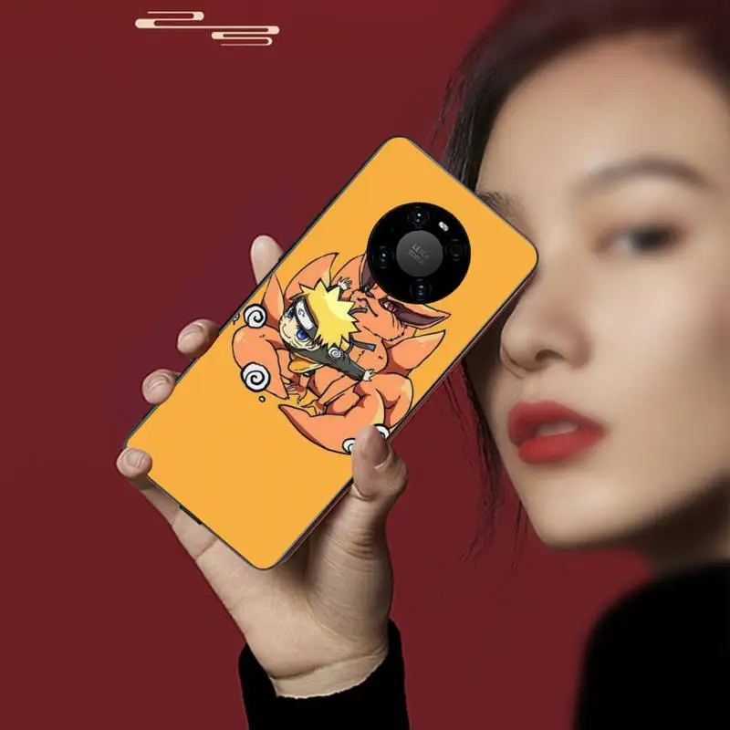 

0 Tail Beast Cartoon Black Soft Phone Case For Huawei P20 30 40 Pro Mate 20x 30 40 Pro Nova6 7 Honor 9X 10