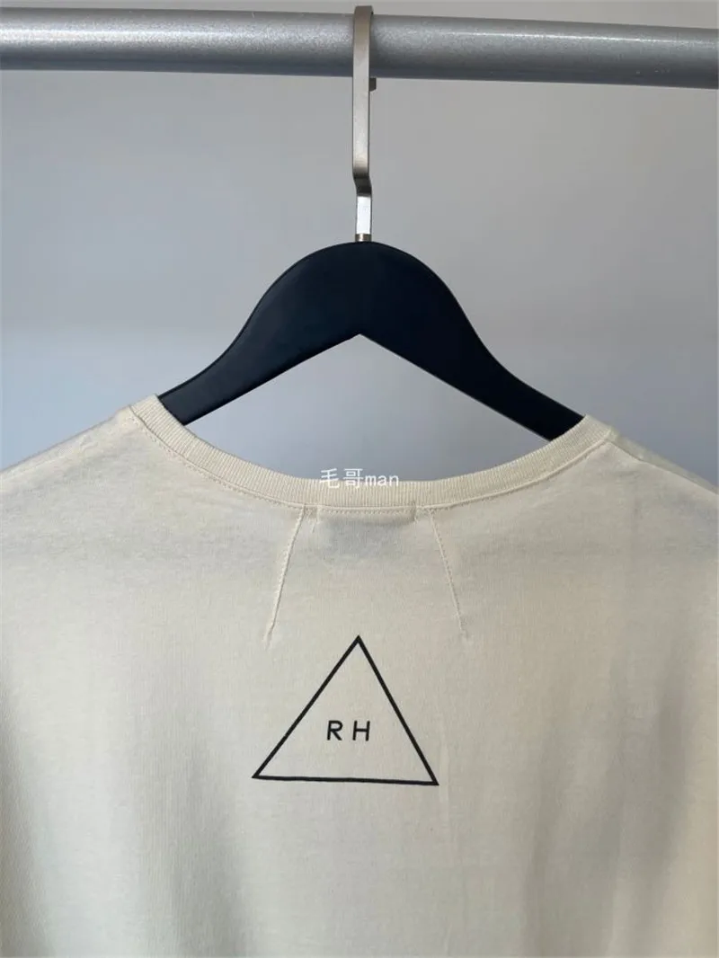 

X-ray New Rhude T-shirt Men Women 1:1 Best Quality Skeleton Butterfly Print Rhude Slightly High Street Tee Back TriangleTops