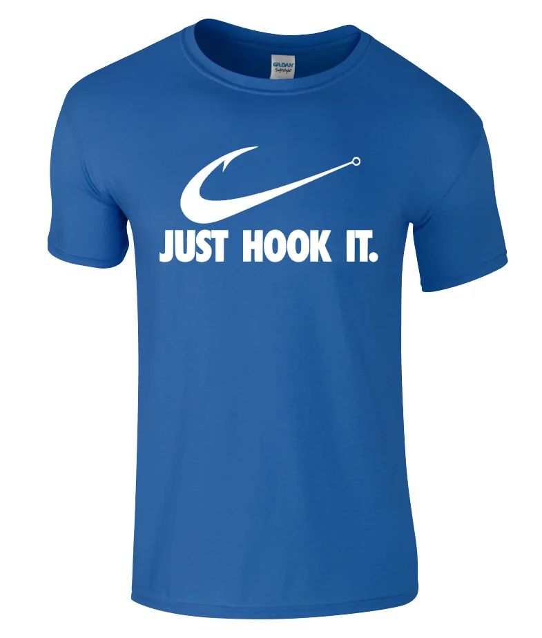 Футболка JUST HOOK IT-Fish Рыбацкая, angl, Удочка на карпа, морской рыбак, лучший подарок, новые футболки, Забавные топы, новые унисекс, Забавные топы