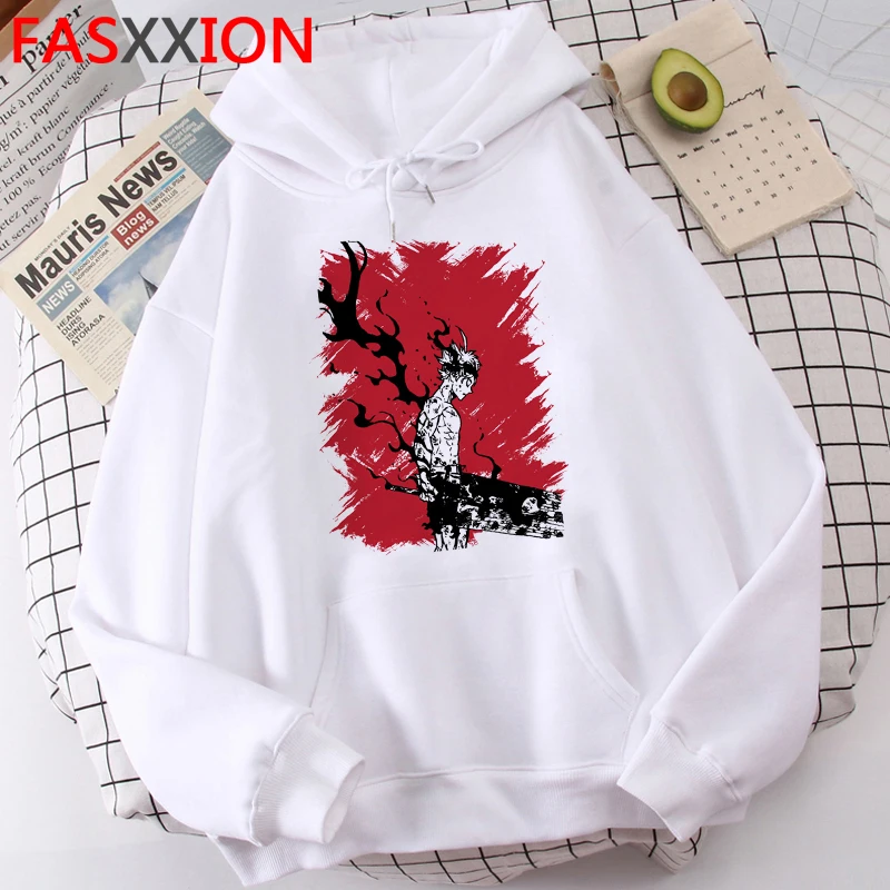 

Black Clover hoodies male anime y2k aesthetic Oversized male pullover grunge
