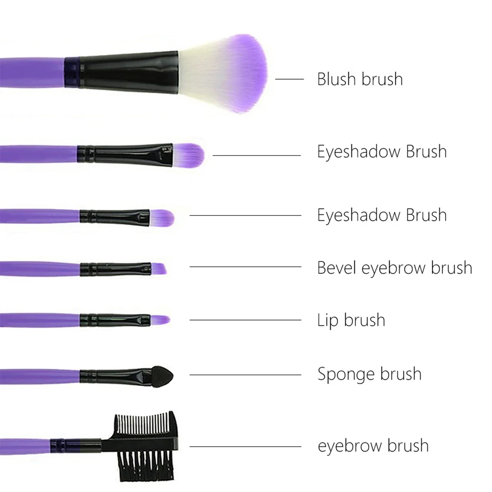 Hot 7pcs Soft Makeup Brushes Set Foundation Eyeshadow Base Powder Blush Blending Brush Cosmetic Tools Wholesale | Красота и здоровье