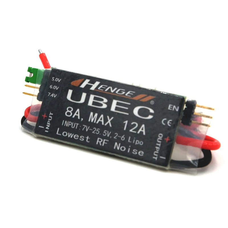 HENGE 8A UBEC Выход 5В/6В 6A/8A Max 12A Inport 7 V-25,5 V 2-6S Lipo/на возраст от 6 до 16 Сотовый металл-гидридных или никель Вход переключатель режима BEC Квадрокоптер с дистанционным управлением