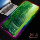 Большой игровой коврик для мыши MRGBEST с изображением зеленого леса, коврик для мыши, клавиатуры, стола, для ноутбука, геймера, коврик для мыши