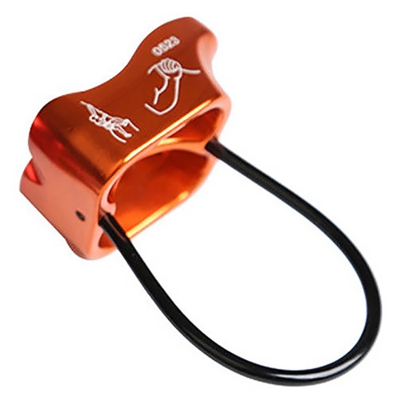 

ATC Belay Device Aluminum V-Grooved Rock Climbing Belay Device Rappelling Descender Safety Equipment