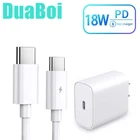 Сетевое зарядное устройство USB Type-C 18 Вт для MacBook ProAir iPad Pro 2019 MateBook для Xiaomi mi 10 mi a3 a2 Redmi Note 9