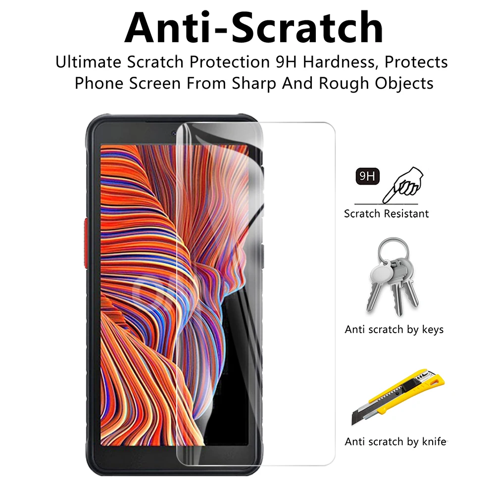 2Pcs Tempered Glass Screen Protector For Samsung Galaxy Xcover 5 4 4s Temper Glass Protective Film For Samsung Xcover 5 4 4s
