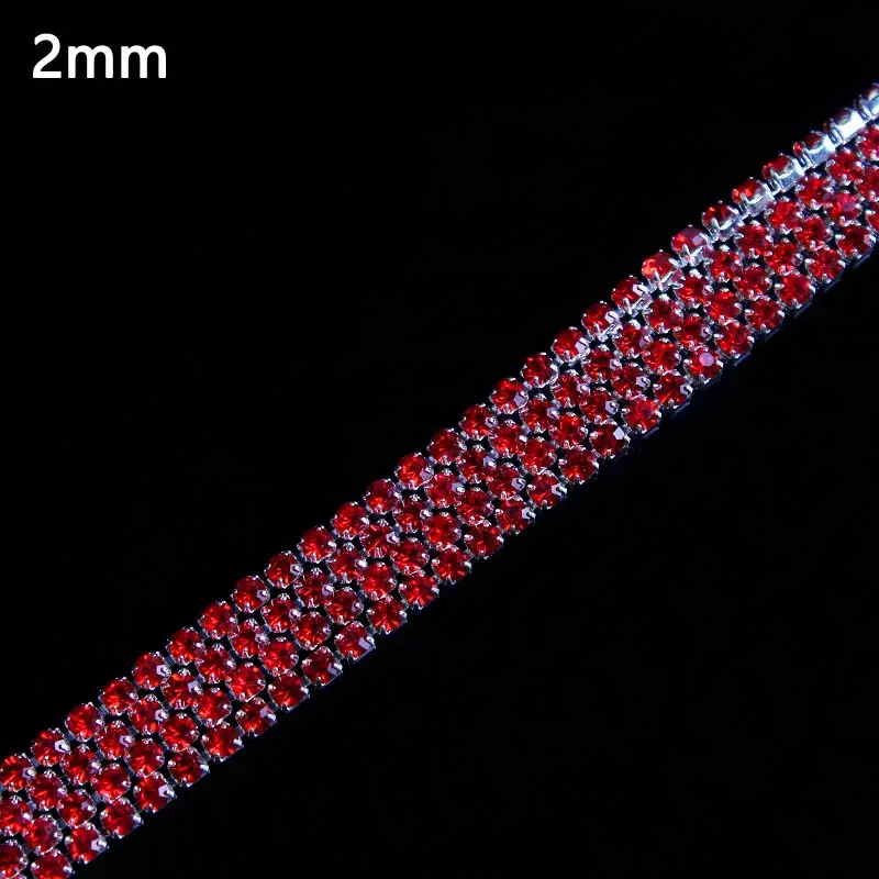 1 ярд/лот 2 мм прозрачные стразы со стразами цепочка для рукоделия сделай сам