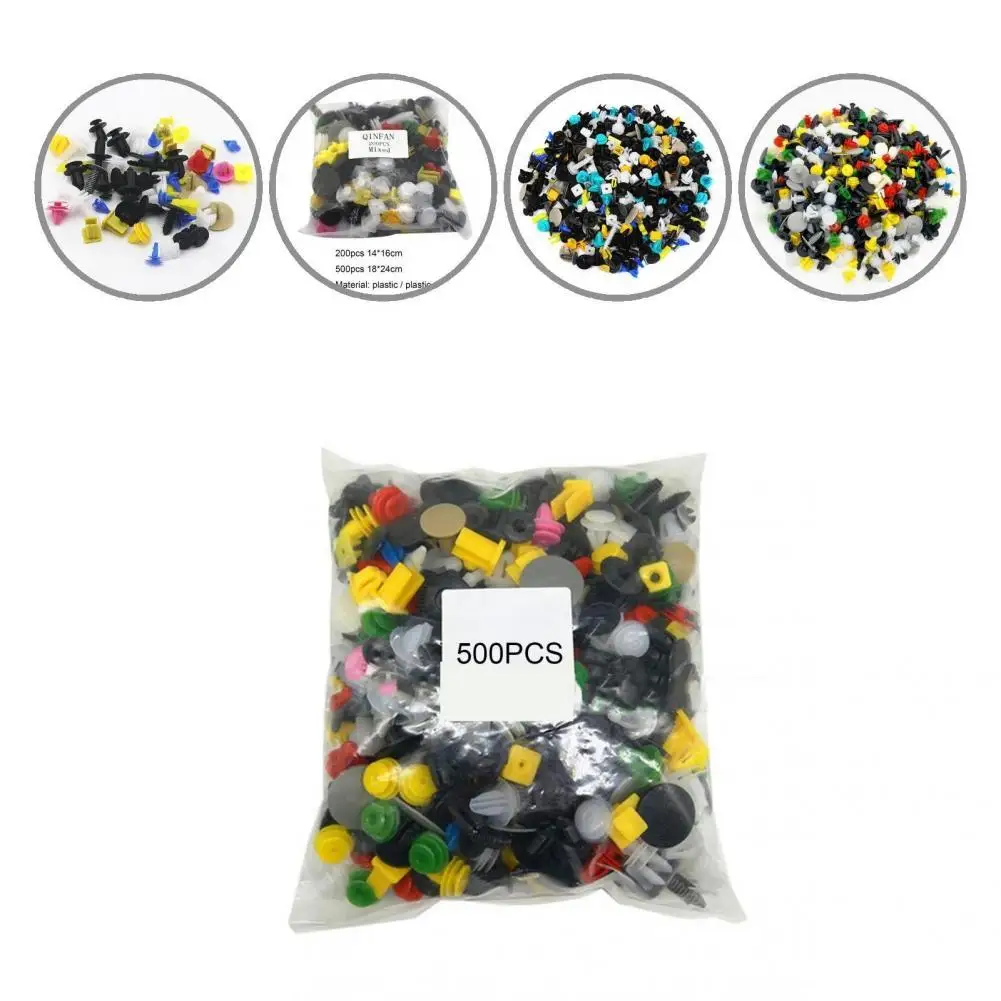 

Plastic 200/500Pcs Fashion Driver Retainer Door Panel Fender Anti-rust Auto Fastener Clip Practical for Bumper