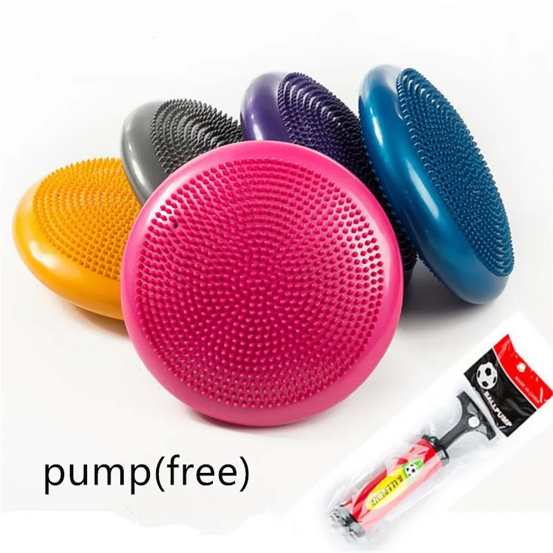 

Универсальный надувной Массажный мяч, подушка для занятий йогой, прочный, для спорта, тренажерного зала, фитнеса, йоги, виброустойчивость, б...