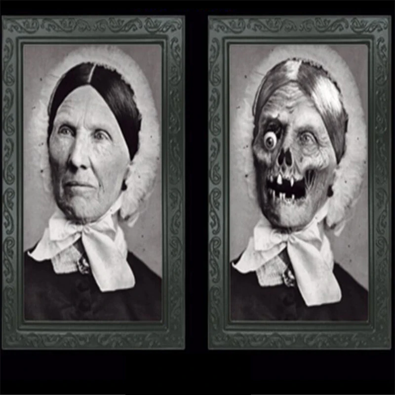 Страшный Хэллоуин бар дом с привидениями 3D Изменение лица художественная