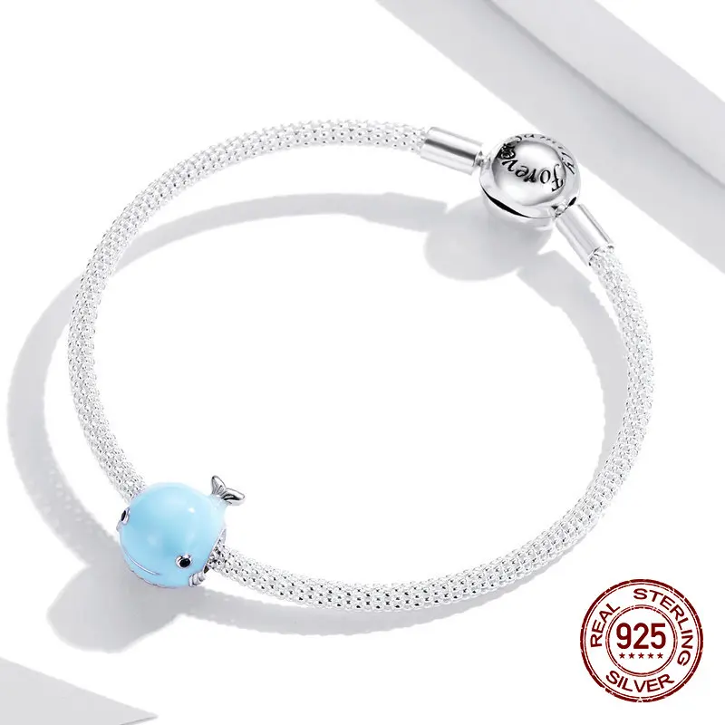 Женские бусины-шармы из серебра 925 пробы с эмалью | Украшения и аксессуары