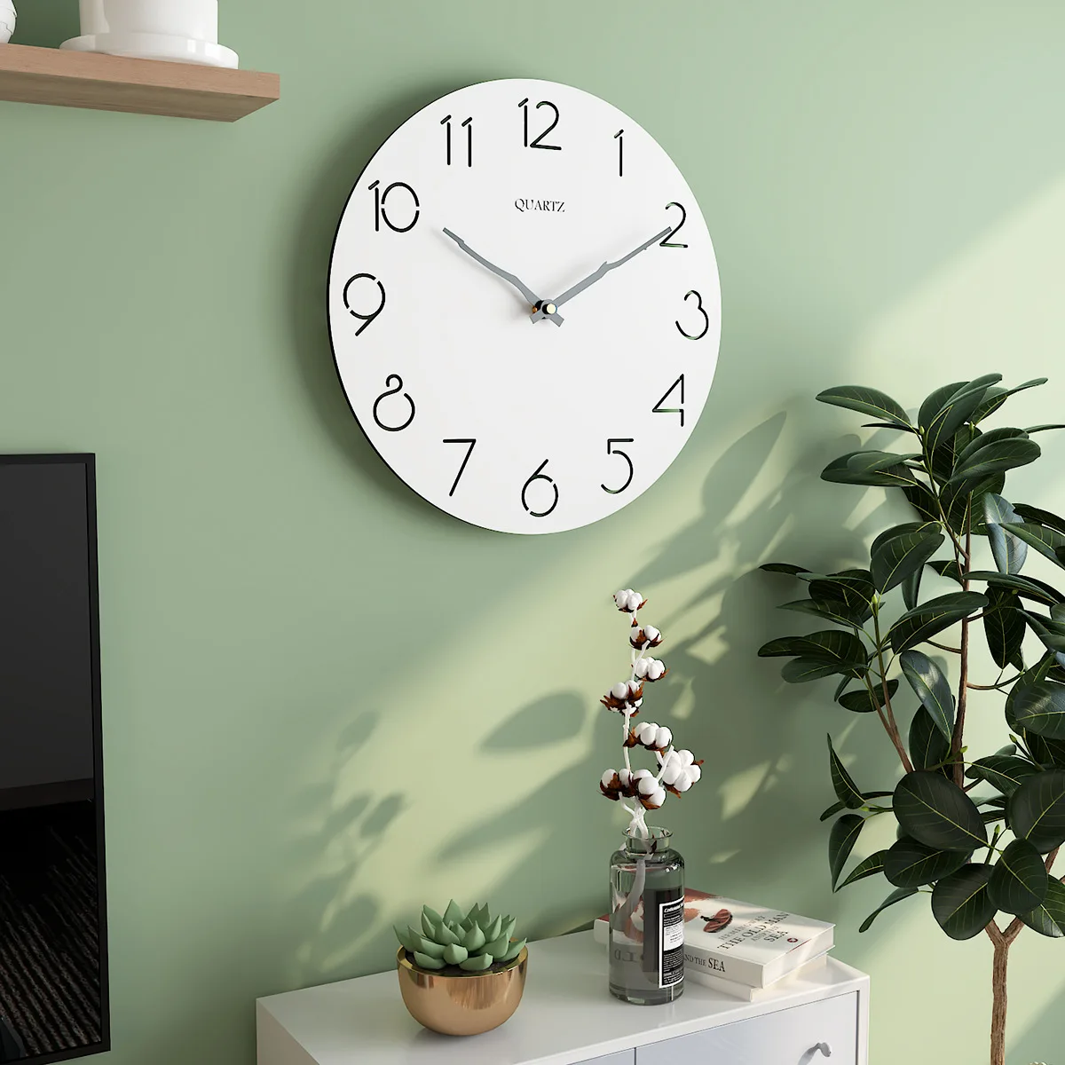 

Nordic Wall Clock Wooden Silent Non-Ticking Modern Design Creative Watch Living Room Decoration on the Wall Horloge Free Shippin