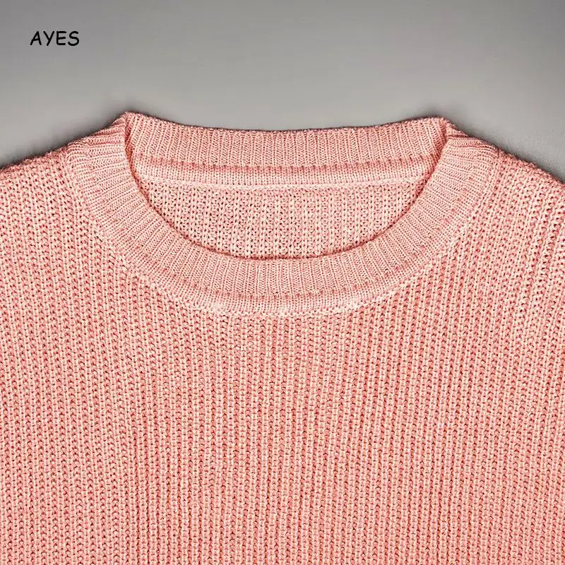 

Striped Patchwork Sweater Pullovers Women 2019 Fashion Long Sleeve Pink Loose Pullovers Knitted Streetwear Girls Sweet Sweater