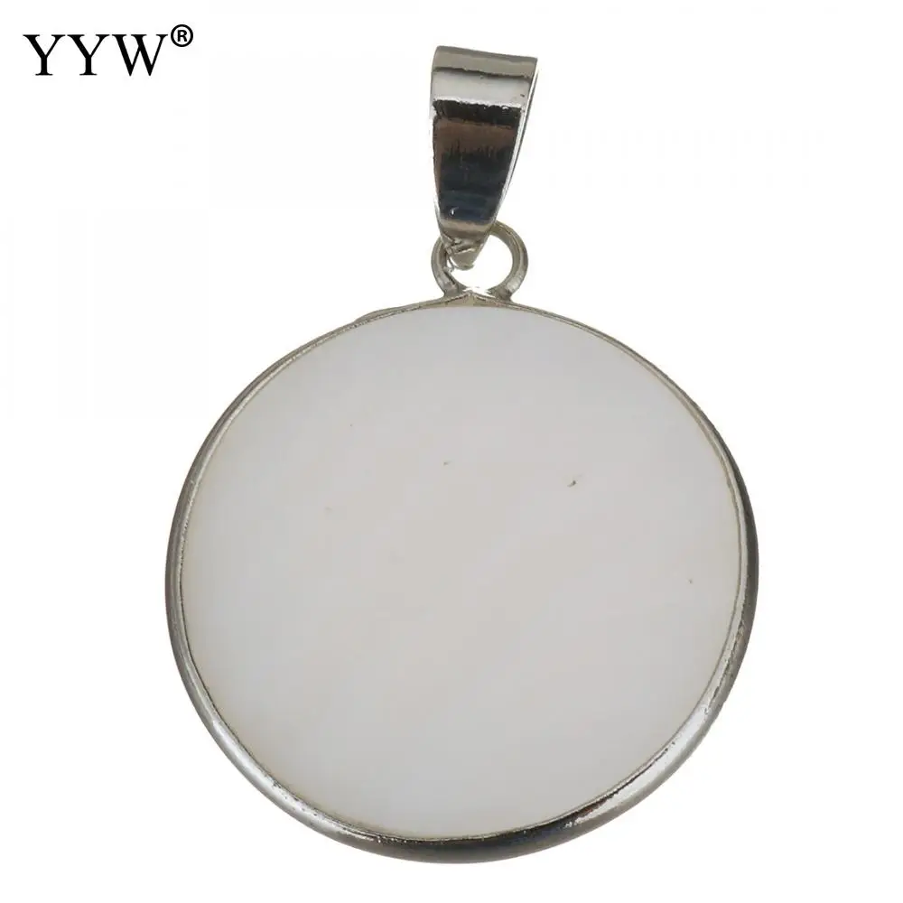 Лучшее качество естественный белый в форме раковин моллюсков Подвески плоские