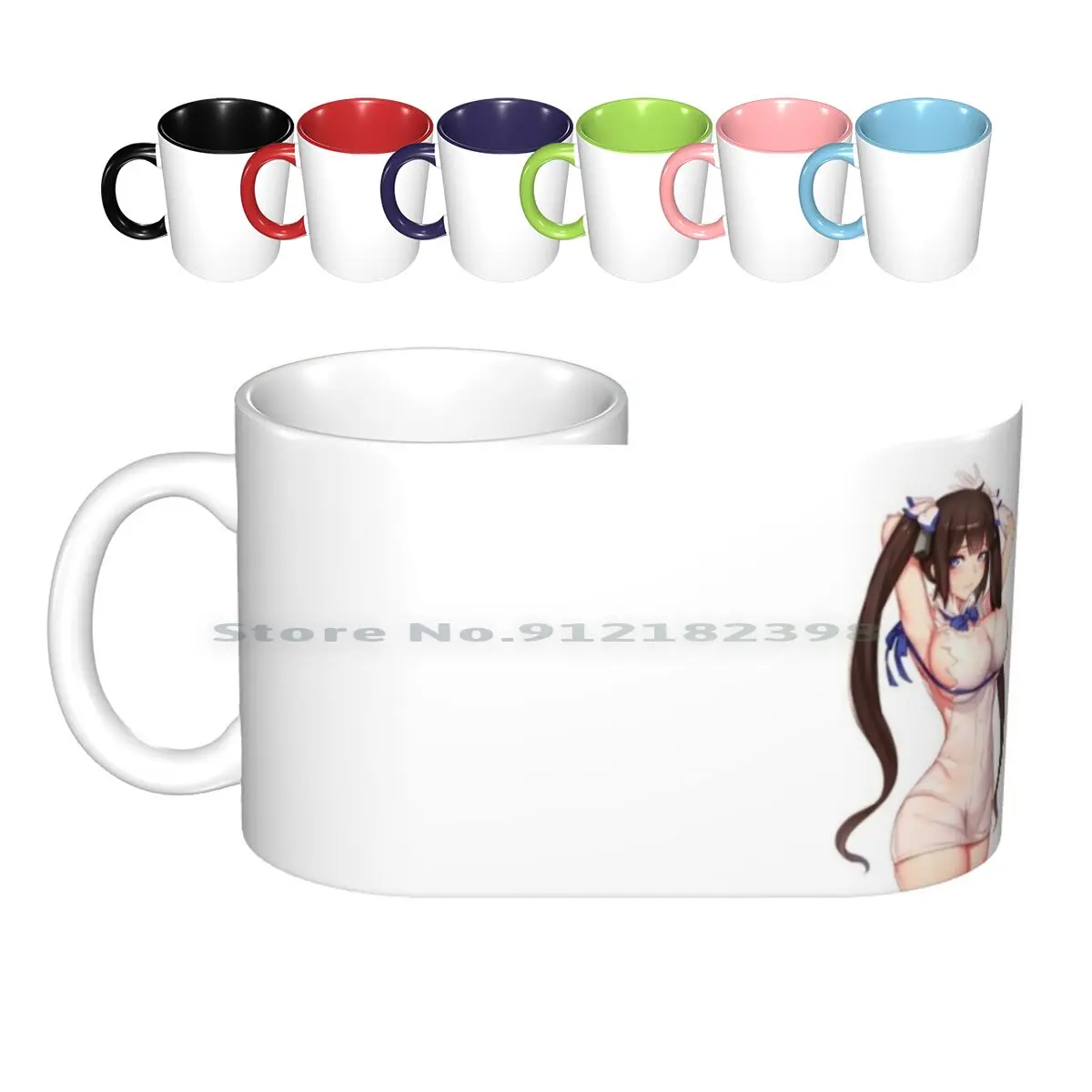 Керамические кружки Hestia Ecchi Girl (Danmachi), кофейные чашки, кружка для молока и чая, Ni Deai Wo Motomeru No Wa Machigatteiru Darou Ka Is It