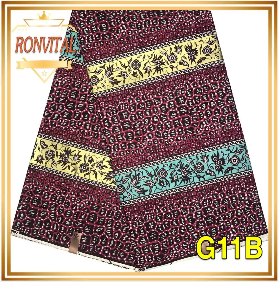 Ткань с золотым восковым принтом RONVITAL африканская ткань женское платье сделай