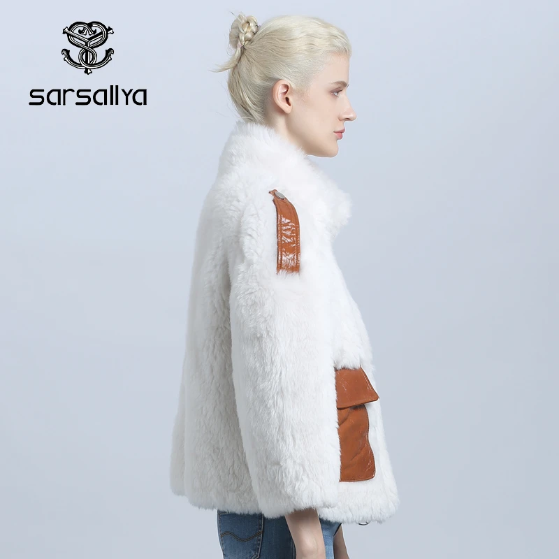 Natural Real Sheep Fur Coat Winter Women Wool Jackets Female Warm Genuine Sheepskin Ladies 2020 New Arrival | Женская одежда