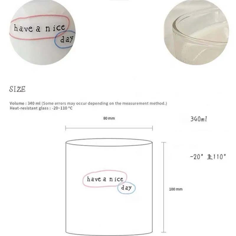 

Ins Korea Glass Water Bottle Office Cup Fashion Bottle Glass Cup Coffee Mug Gift Transparent Drinkware Milk Strawberry Tea Cup