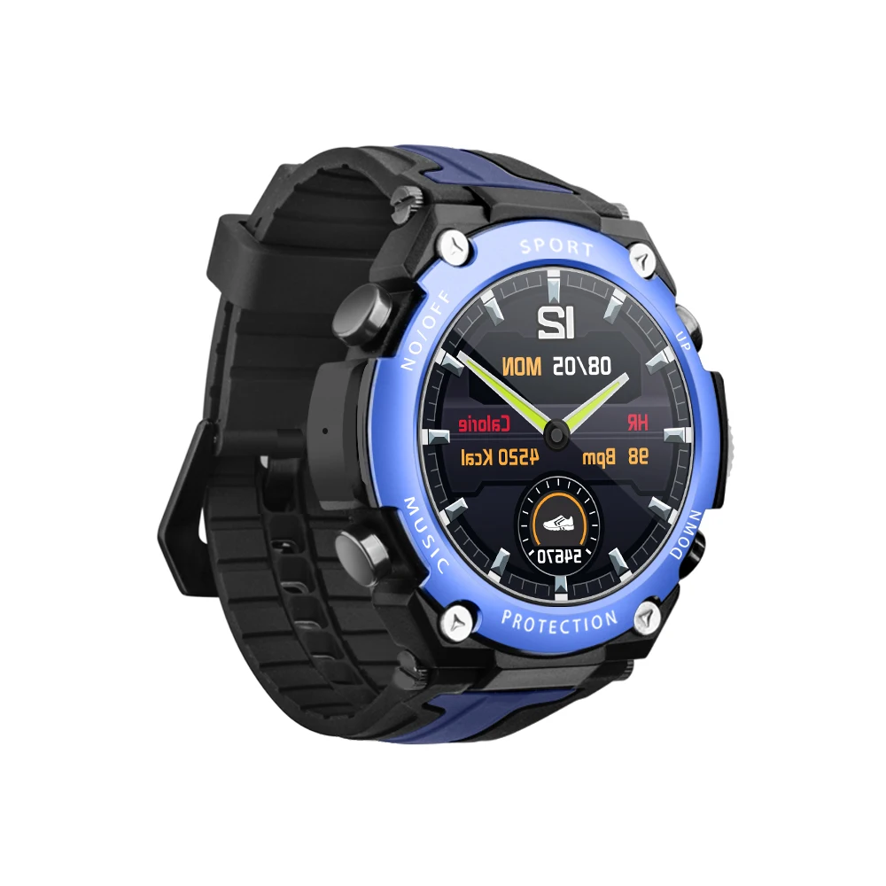 DK10 Bluetooth music smart watch altitude diving IP68 waterproof heart rate fitness sports weather for Android IOS | Электроника