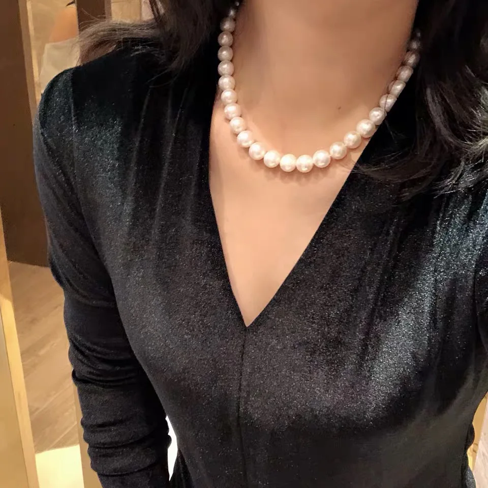 

Женское Ожерелье-чокер с натуральным жемчугом