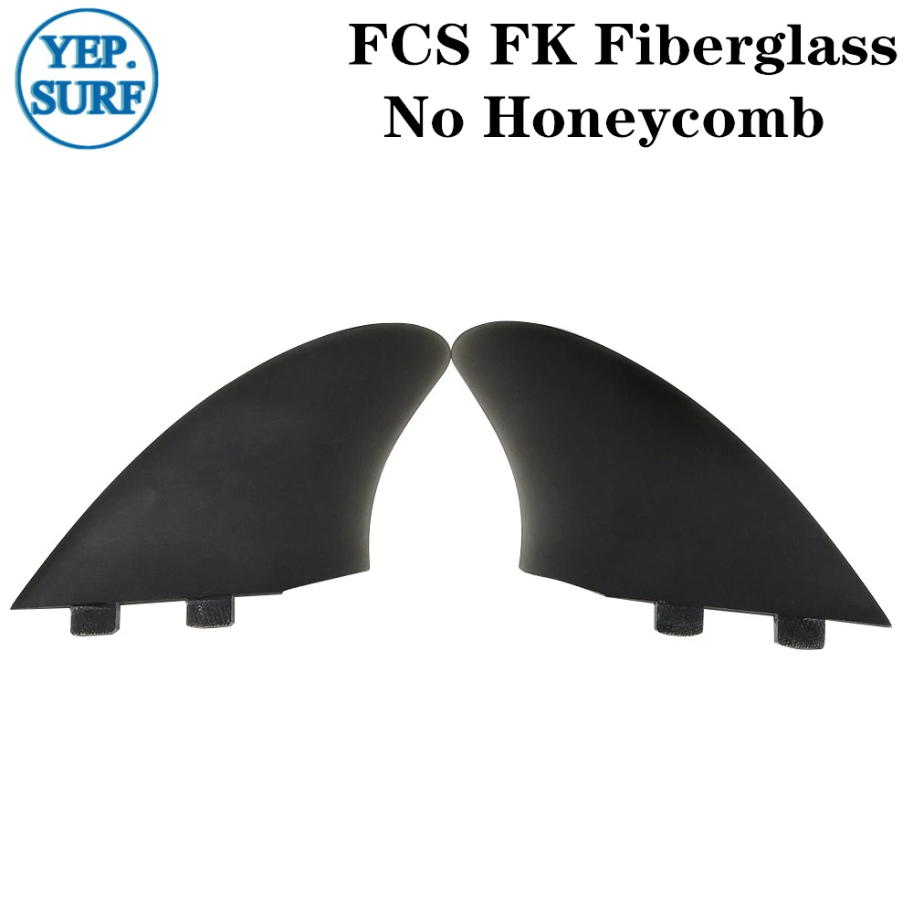 FCS FK Fiberglass Future surf Плавники для серфинговой доски плавники Future Килевой Плавник Набор двойных плавников в серфинге белого цвета - Цвет: FCS FK Fiberglass