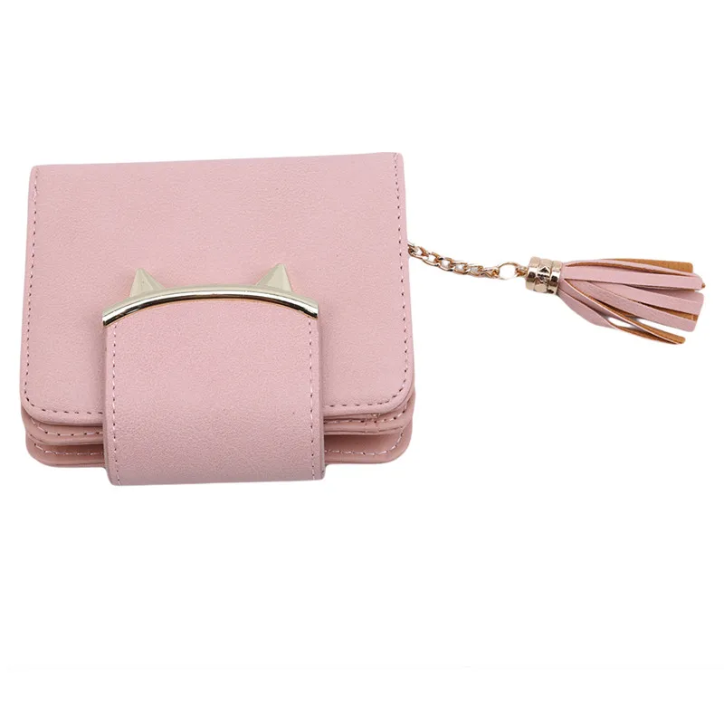 

Cute Casual Short Wallet Ladies Coin Purse Cute Student Simple Handbag Portable Small Fresh Tassel Women Coin Bags
