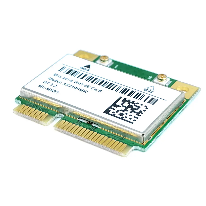 AX210HMW MINI PCIE AX210 WIFI adapter 5374Mbps wifi 6E 5G/6G wireless network card 802.11AX/AC BT 5.2 MU-MIMO For Windows10 | Компьютеры и