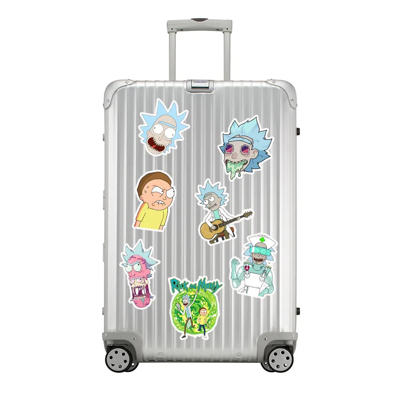 

35pcs/Pack Rick and Morty Cartoon Stickers For Skateboard Luggage Guitar Laptop Bicycle Wall Waterproof PVC Graffiti Toy Sticker