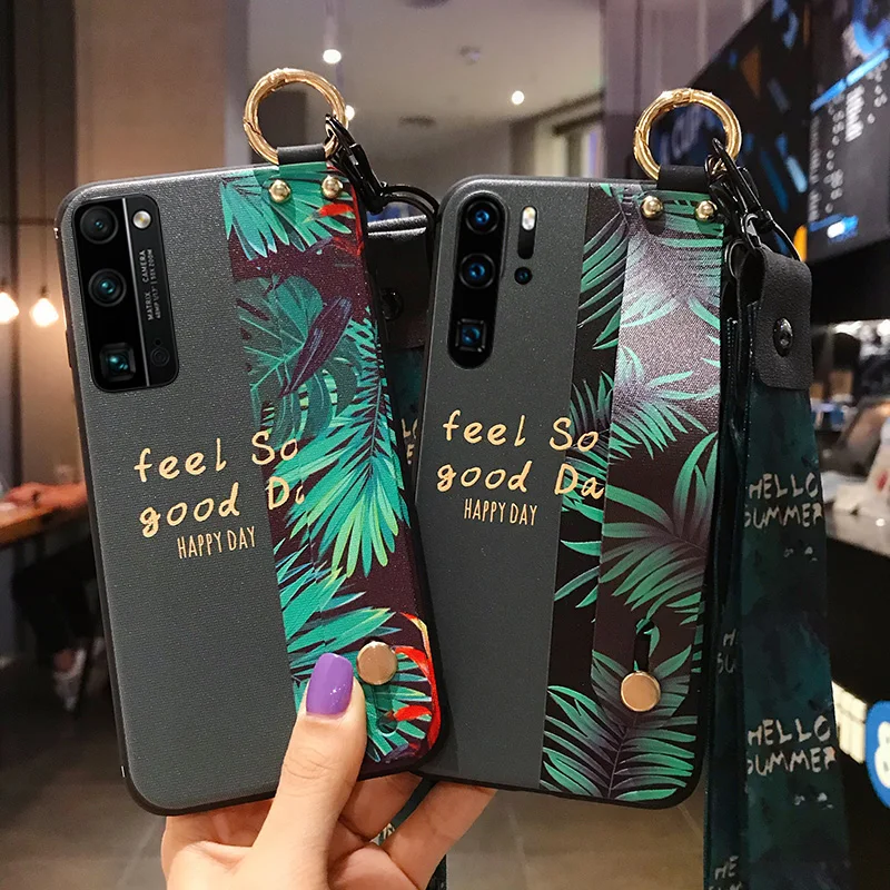 

Lanyard Phone Case For Huawei Honor X10 20i 20 30 Pro 20 Lite Nova 7 Pro SE 6 5 5i Pro 5T 4 4E 3 3i 3E Neck Wrist Strap Cover