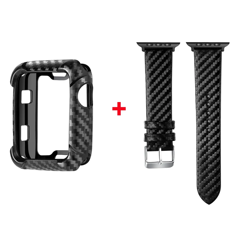 Ремешок для часов с защитным чехлом Apple Watch series 4 5 44 мм 40 защитный чехол из